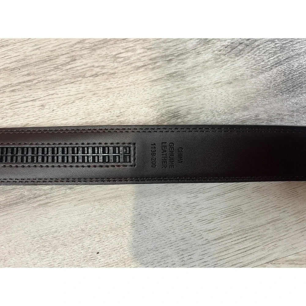 Men's Genuine Leather Ratchet Belt for Perfect‎ Fit Brown (1139-200)